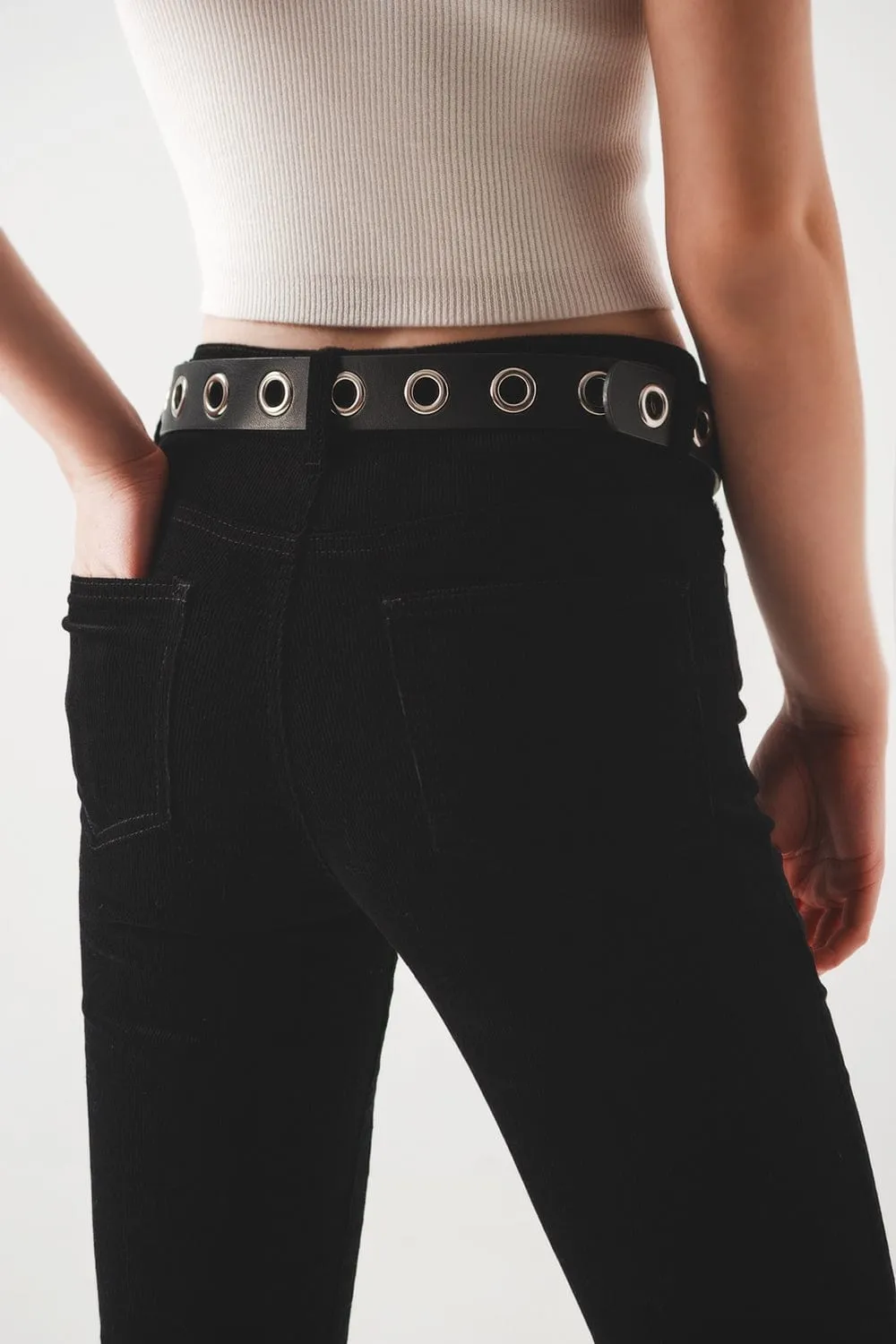 Cord Flare In Black
