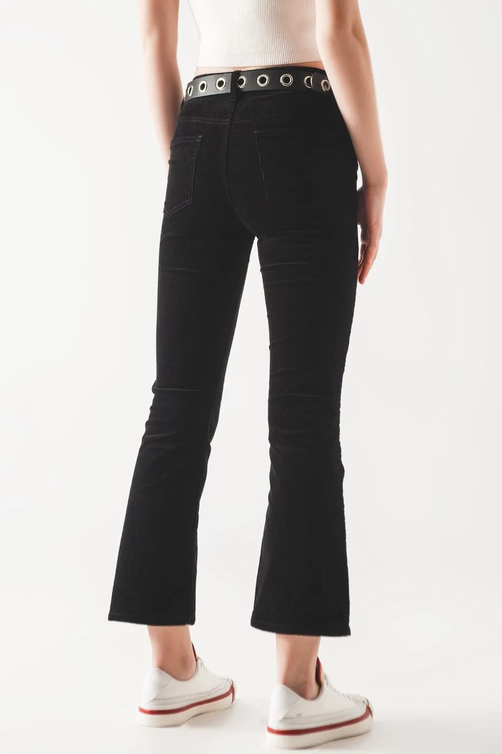 Cord Flare In Black