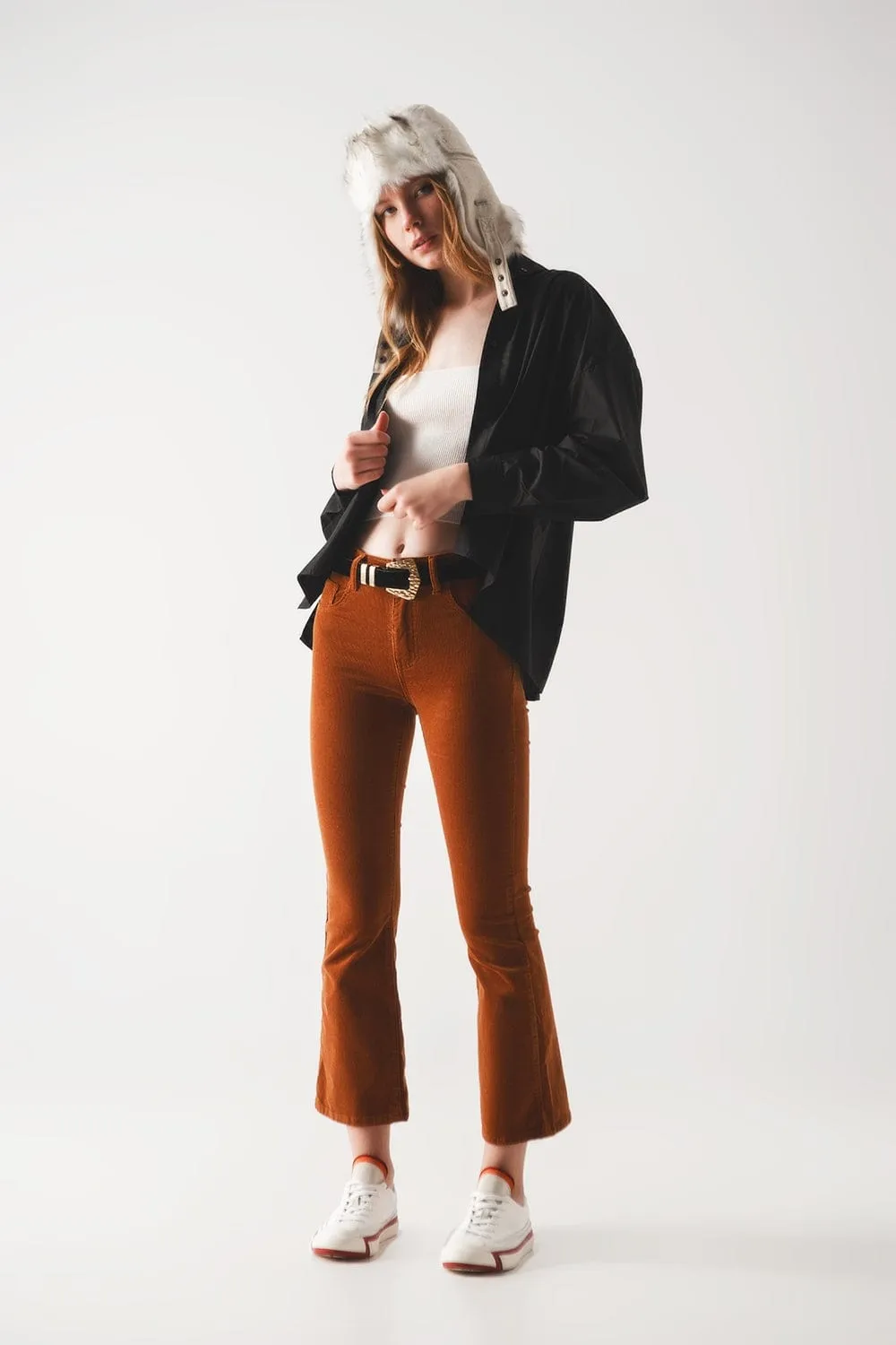 Cord Flare In Camel
