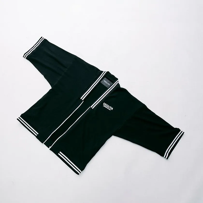 [JACKET & WIDE PANTS KIMONO] LIFE GOES OFF (BLACK) | HAORI & HAKAMA | VEDUTA