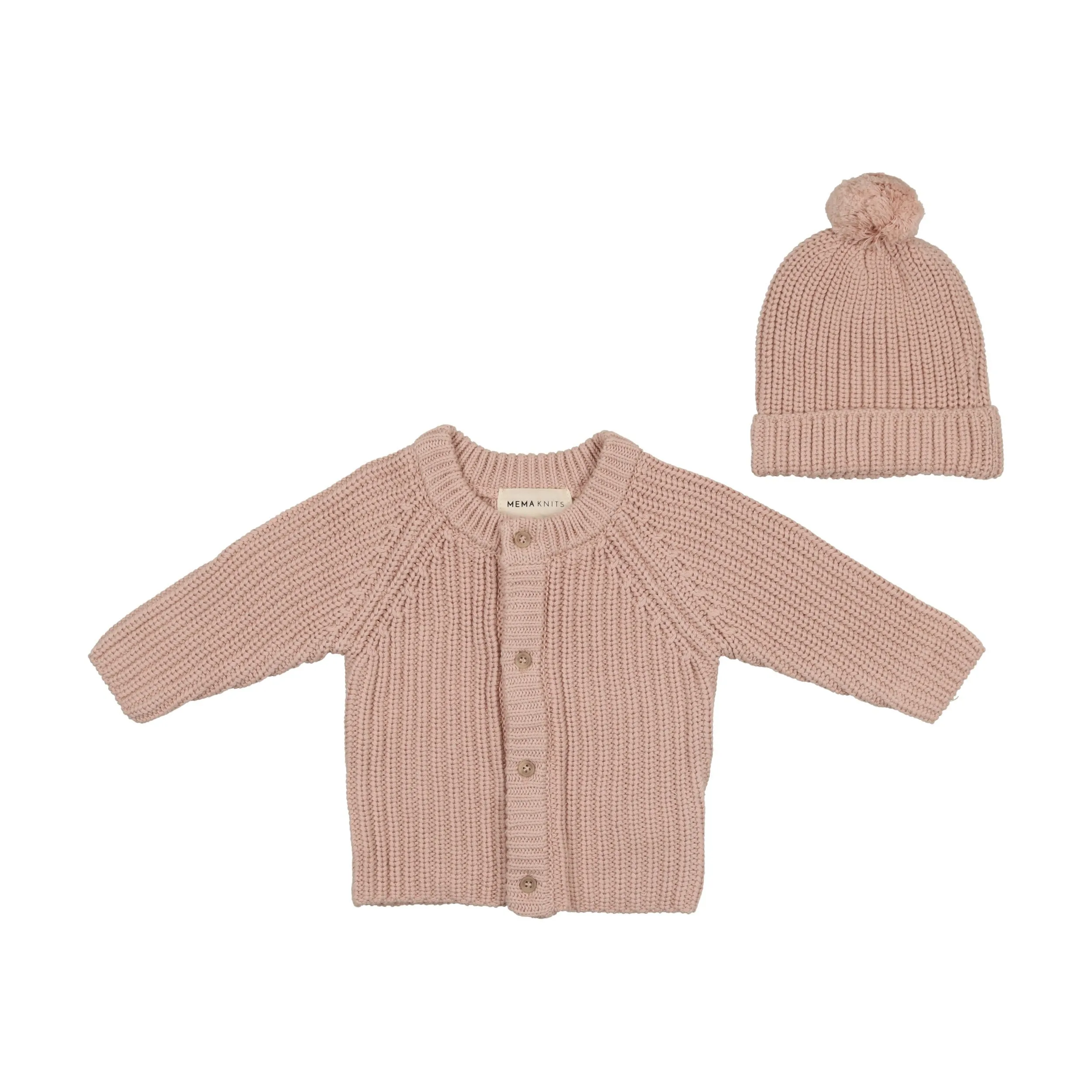 Knit Jacket   Pom-Pom Hat