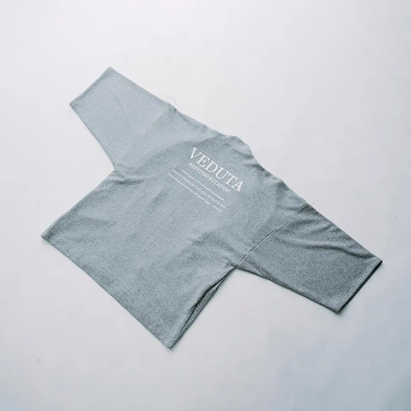 LIFE GOES OFF (GRAY) [JACKET & WIDE PANTS KIMONO]