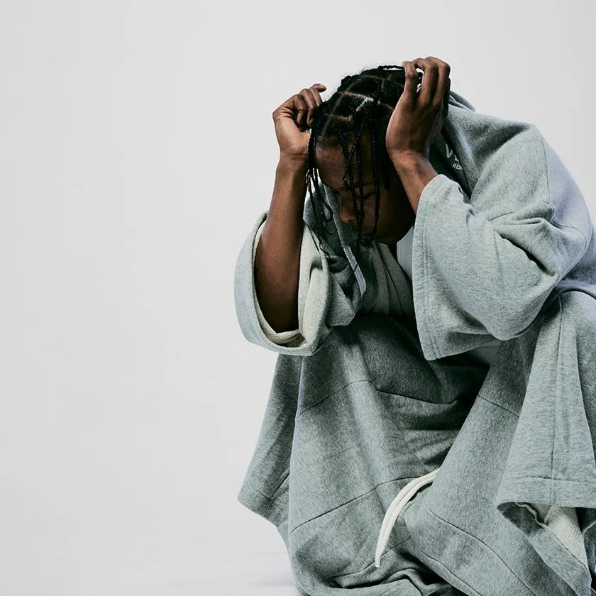 LIFE GOES OFF (GRAY) [JACKET & WIDE PANTS KIMONO]