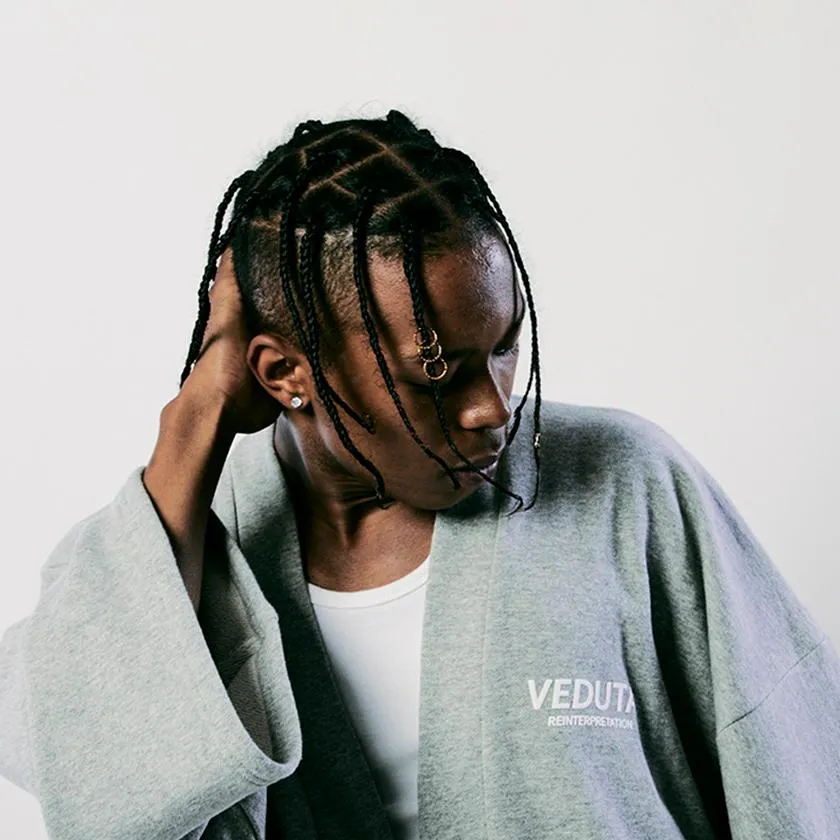 LIFE GOES OFF (GRAY) [JACKET & WIDE PANTS KIMONO]
