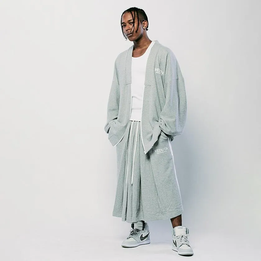 LIFE GOES OFF (GRAY) [JACKET & WIDE PANTS KIMONO]
