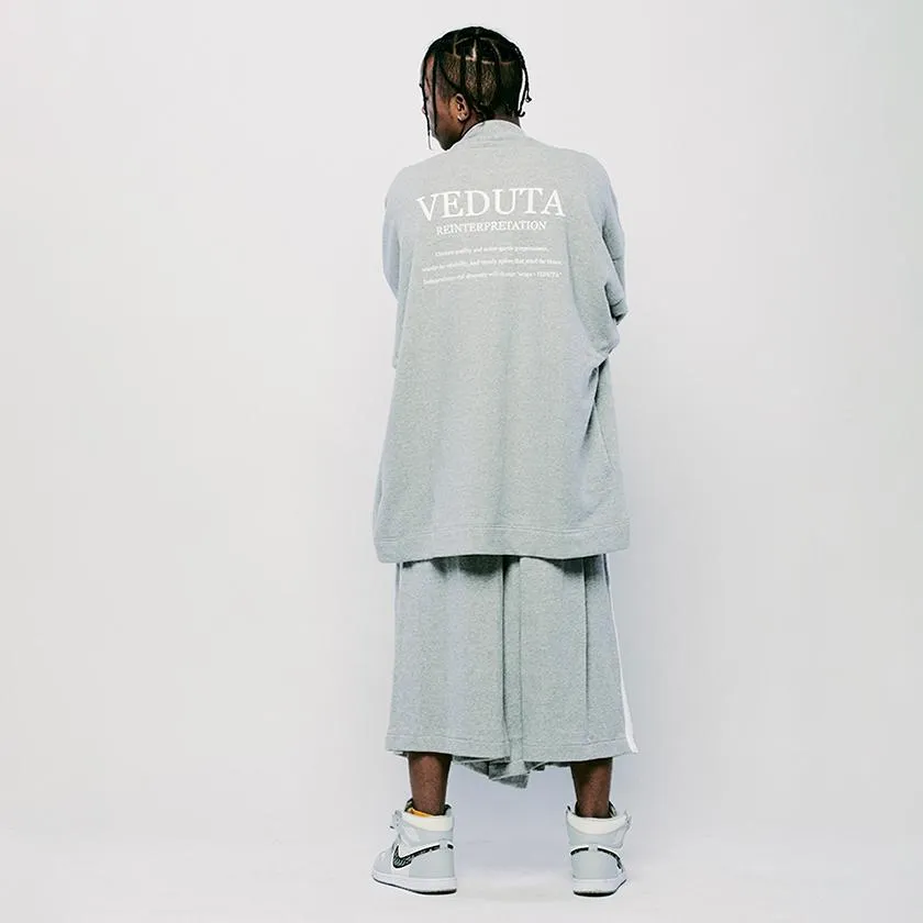 LIFE GOES OFF (GRAY) [JACKET & WIDE PANTS KIMONO]
