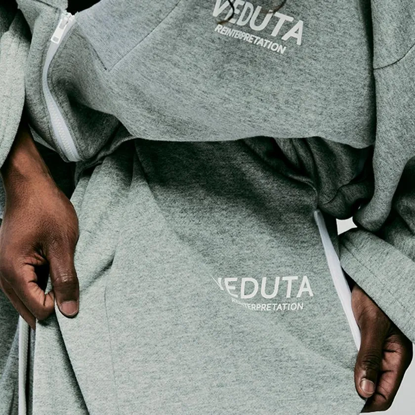 LIFE GOES OFF (GRAY) [JACKET & WIDE PANTS KIMONO]