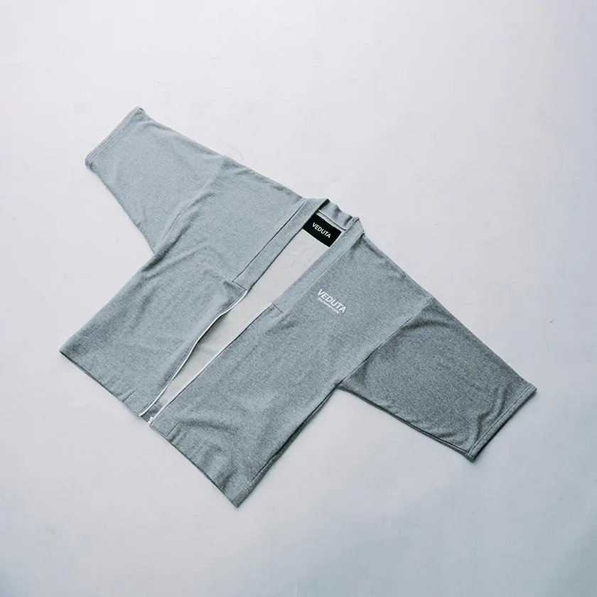 LIFE GOES OFF (GRAY) [JACKET & WIDE PANTS KIMONO]
