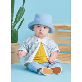 Simplicity Sewing Pattern 9616 Babies' T-Shirts, Jacket, Pants and Hat