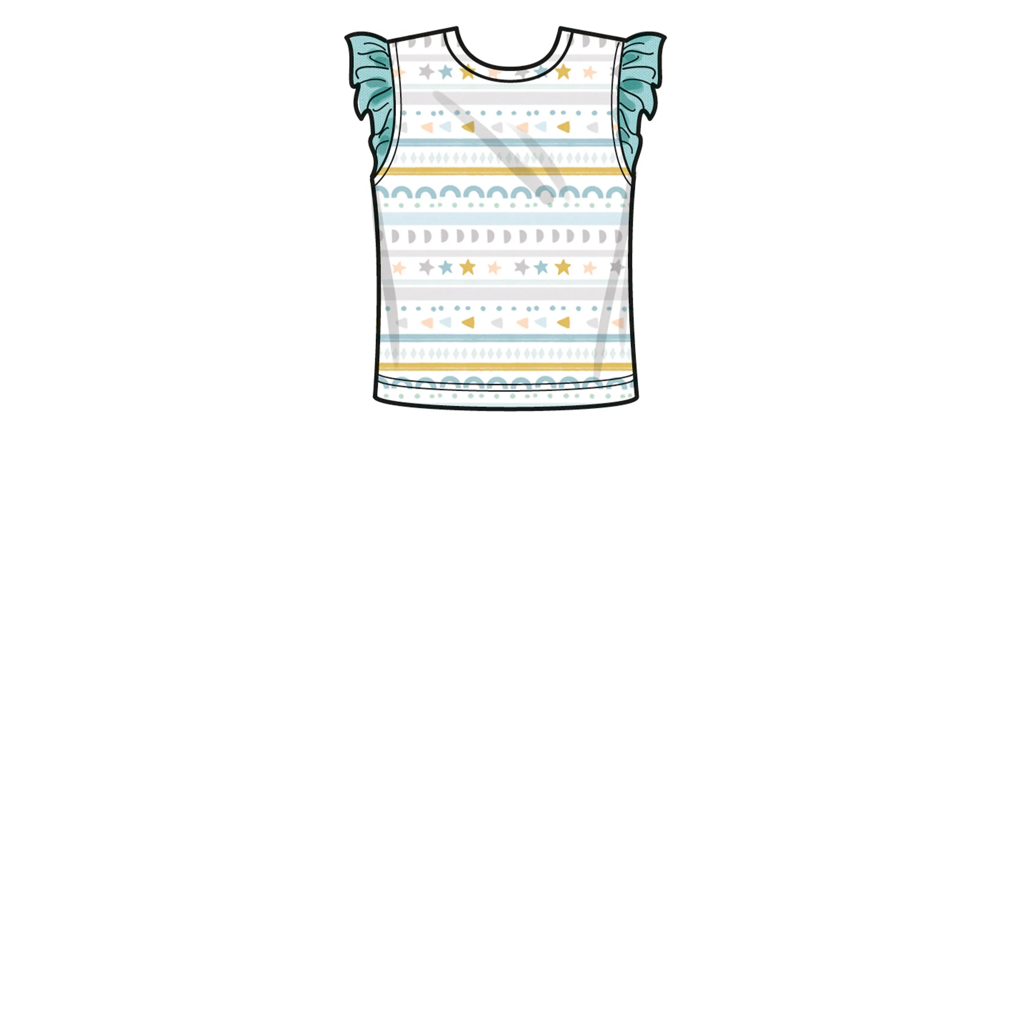 Simplicity Sewing Pattern 9616 Babies' T-Shirts, Jacket, Pants and Hat