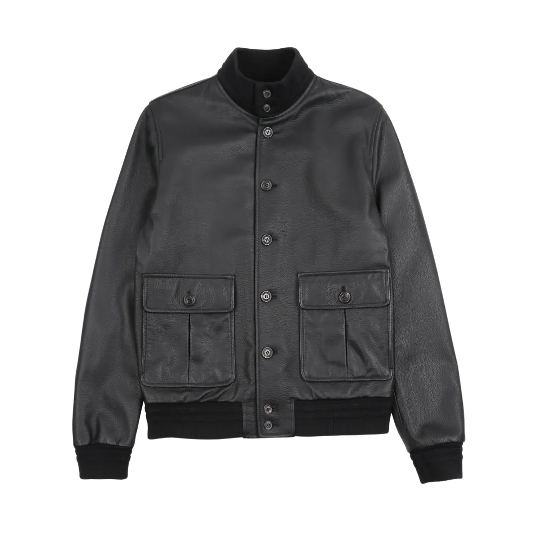 VALSTAR Deerskin Cashmere Jacket BLACK