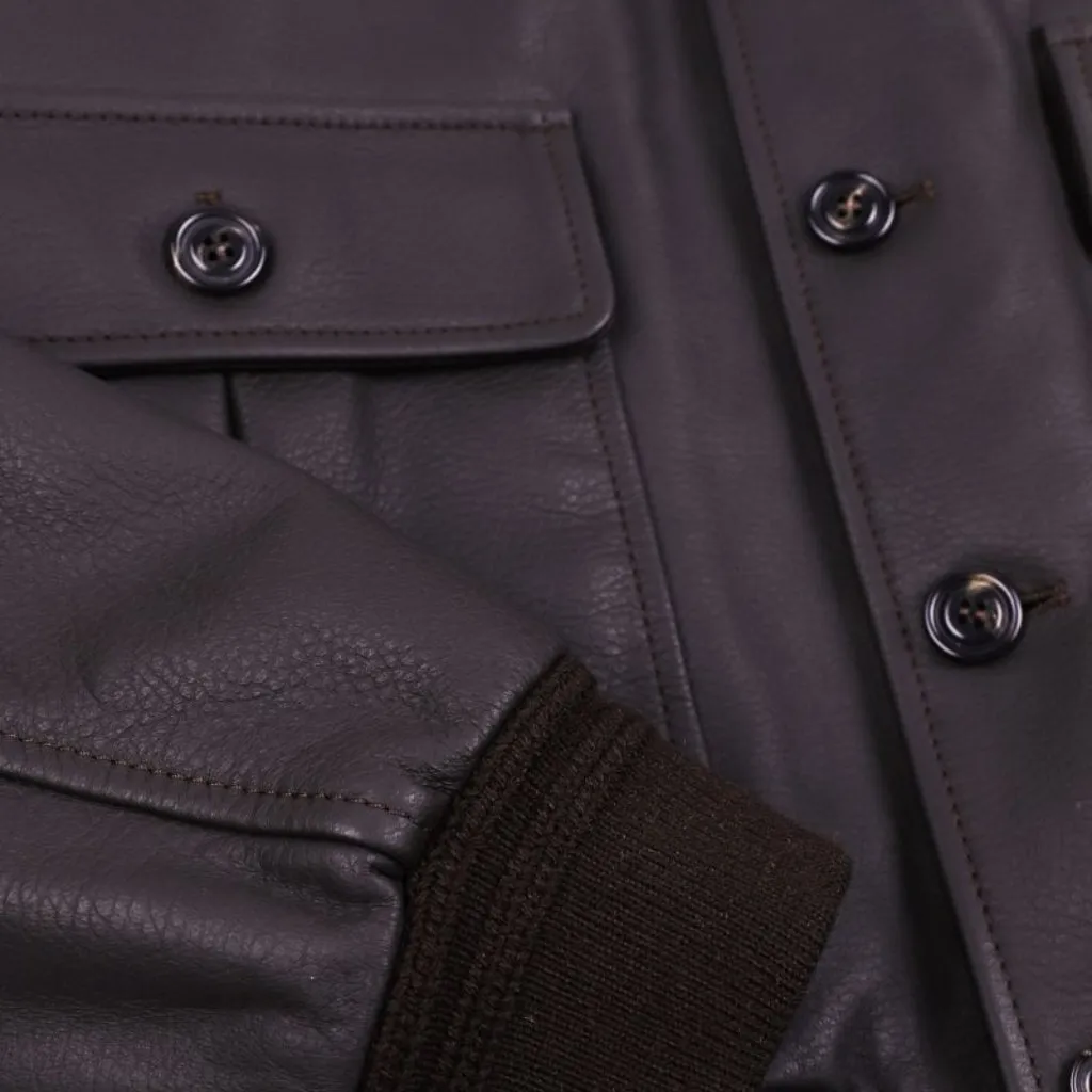 VALSTAR Deerskin Cashmere Jacket BROWN