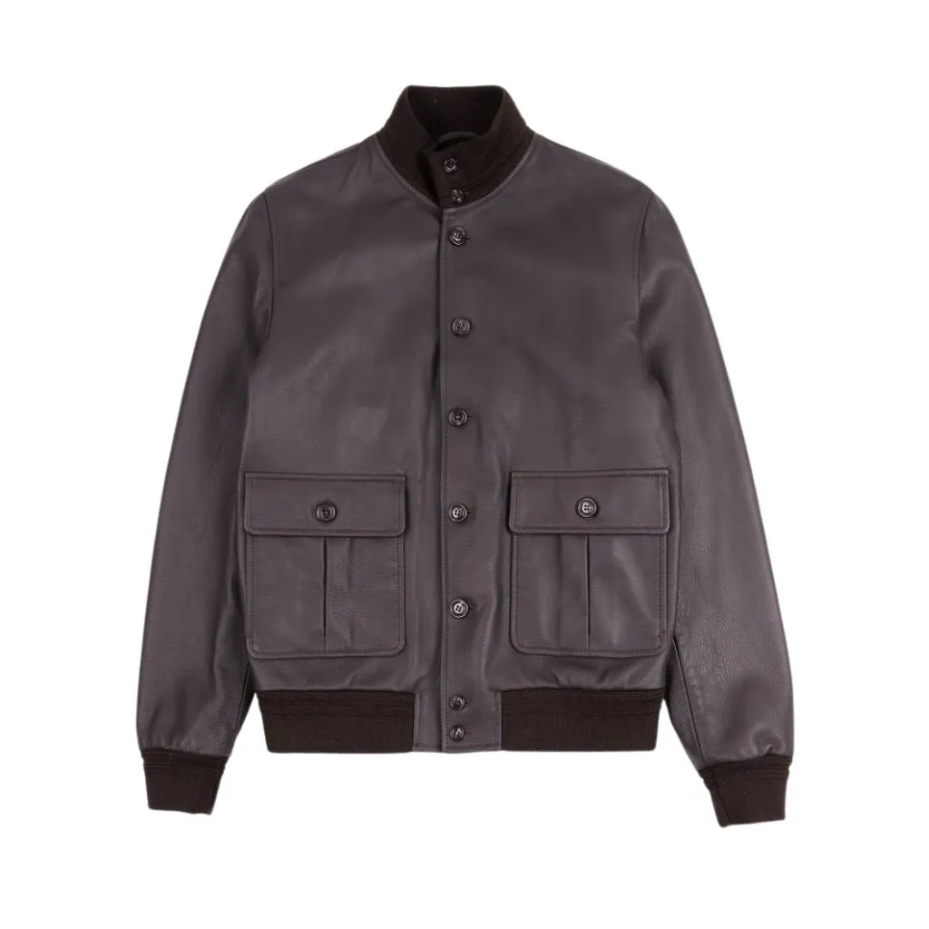VALSTAR Deerskin Cashmere Jacket BROWN