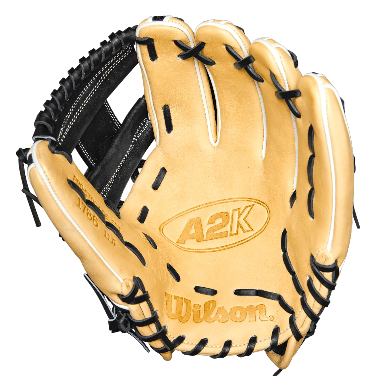Wilson A2K 11.5” WBW101373115 I-Web Blonde Black Infield Glove